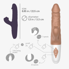 Vibrador Realista con Movimiento El Matador Crushious