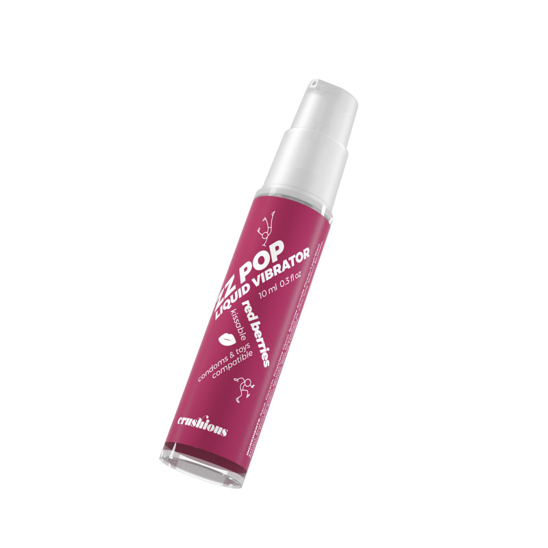 Vibrador Líquido Zz Pop Aroma Frutos Rojos 10 ml Crushious