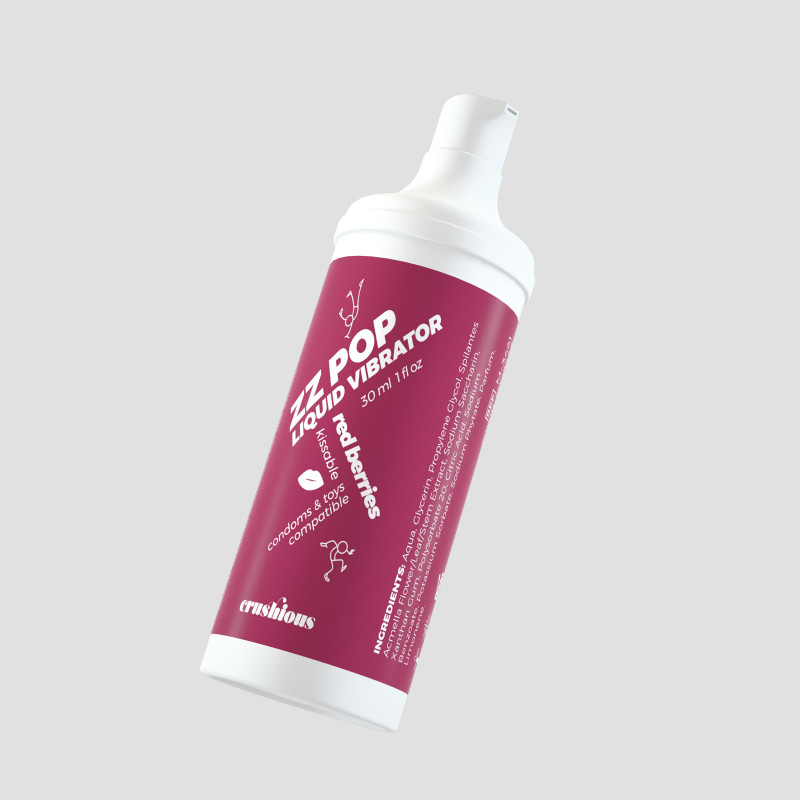 Vibrador Líquido Zz Pop Aroma Frutos Rojos 30 ml Crushious