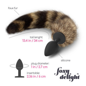Plug Anal de Silicona con Cola Foxy Delight Crushious