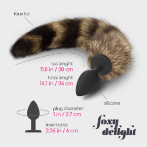 Plug Anal de Silicona con Cola Foxy Delight Crushious