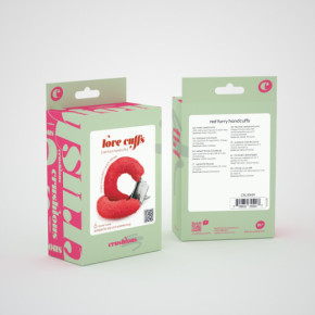 Esposas de Peluche Love Cuffs Rojas Crushious