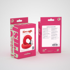 Esposas de Peluche Love Cuffs Rojas Crushious