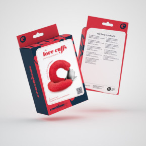 Esposas de Peluche Love Cuffs Rojas Crushious
