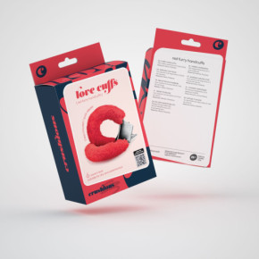 Esposas de Peluche Love Cuffs Rojas Crushious