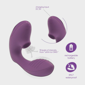 Estimulador Recargable Moanstar con Lubricante Base Agua Gratis Crushious