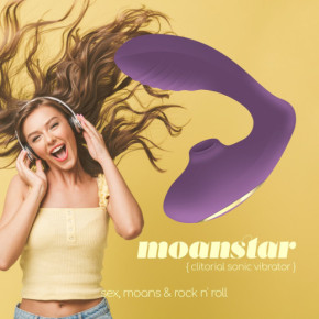 Estimulador Recargable Moanstar con Lubricante Base Agua Gratis Crushious