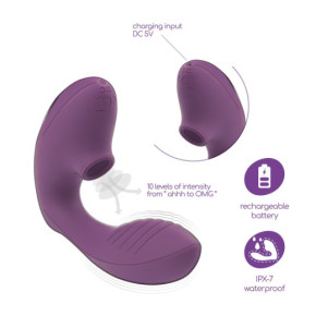 Estimulador Recargable Moanstar con Lubricante Base Agua Gratis Crushious