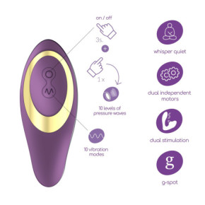 Estimulador Recargable Moanstar con Lubricante Base Agua Gratis Crushious