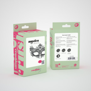 Antifaz de Encaje Negro Mystica Crushious