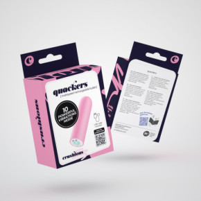 Bala Vibradora Recargable USB Quackers Rosa Crushious