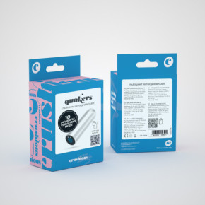 Bala Vibradora Recargable USB Quackers Blanca Crushious