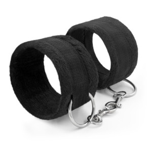 Esposas de Velcro Tough Love con Cadena Extra de 40 cm Negras Crushious