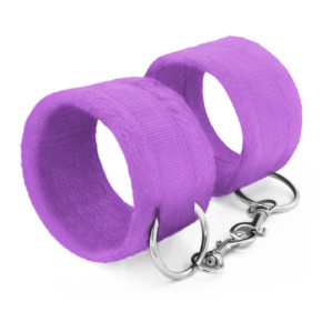 Esposas de Velcro Tough Love con Cadena Extra de 40 cm Moradas Crushious
