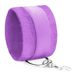 Esposas de Velcro Tough Love con Cadena Extra de 40 cm Moradas Crushious