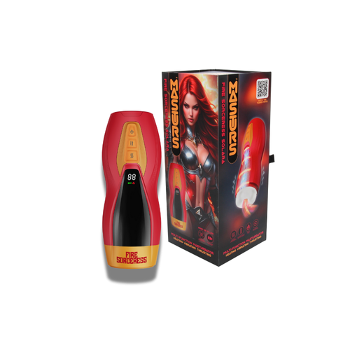 Fire Sorceress Solara Masturs-Masturbador con calor, vibración y empuje