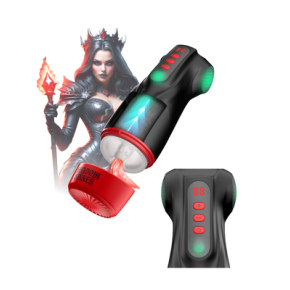 Shadow Sinner Raven Masturs– Masturbador Multifunción con Succión, Vibración y Luces LED