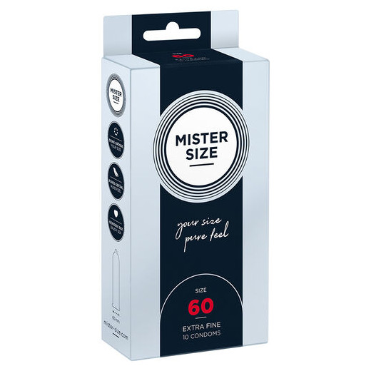 MISTER SIZE - PRESERVATIVOS TALLA XL 60 MM (10 UNIDADES)