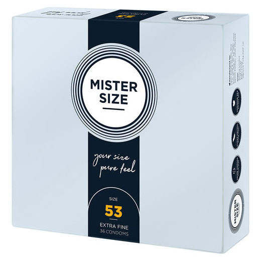 MISTER SIZE - PRESERVATIVOS TALLA M 53 MM (36 UNIDADES)