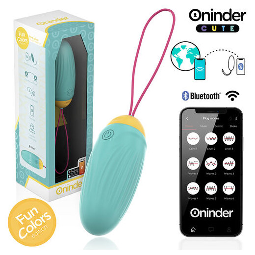 ONINDER CUTE - LOVE PLEASURE HUEVO VIBRO-GEMAS ROTADORAS SILICONA - APP MUNDIAL GRATUITA