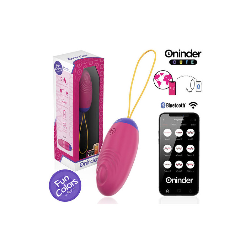 ONINDER CUTE - LOVE PLEASURE HUEVO VIBRO-WAVE TAPPING SILICONA - APP MUNDIAL GRATUITA