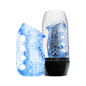 Fleshskins™ Blue Ice Grip con estuche de secado