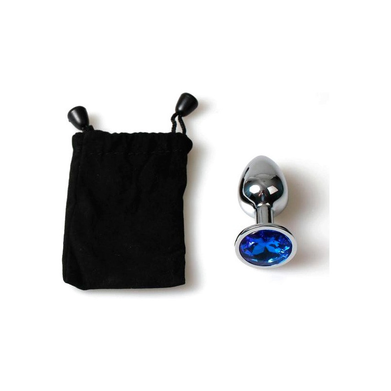 Plug Anal Metal Pequeo Azul Con Bolsa - Sexplace.es Plug Anal Metal Pequeo Azul Con Bolsa - Sexplace.es